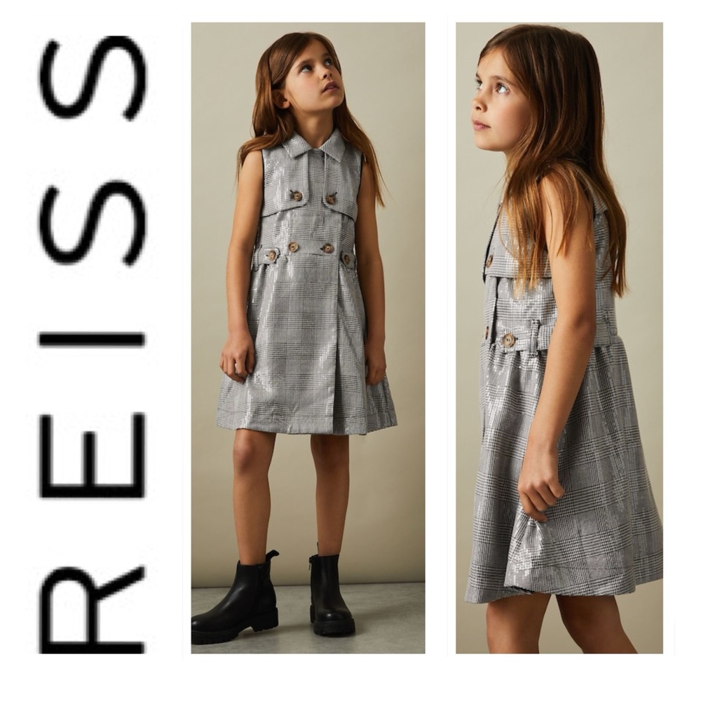 🐘🐘💓 Reiss Girls Double Breasted Sequined Dress